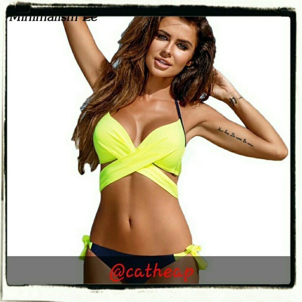 New...green  two pc  woman swimsuit